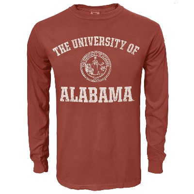Alabama Crimson Tide T-Shirt - Weezabi - University of Alabama - Comfort Colors - Long Sleeve - Crimson