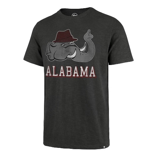 Alabama Crimson Tide 47 Brand Vintage Scrum Elephant Grey T-Shirt