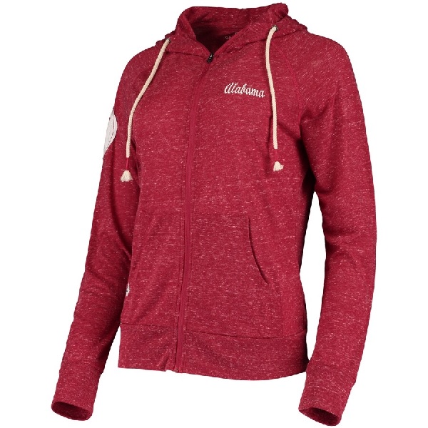 Alabama Crimson Tide Colosseum Womens April Full Zip Hoodie Crimson