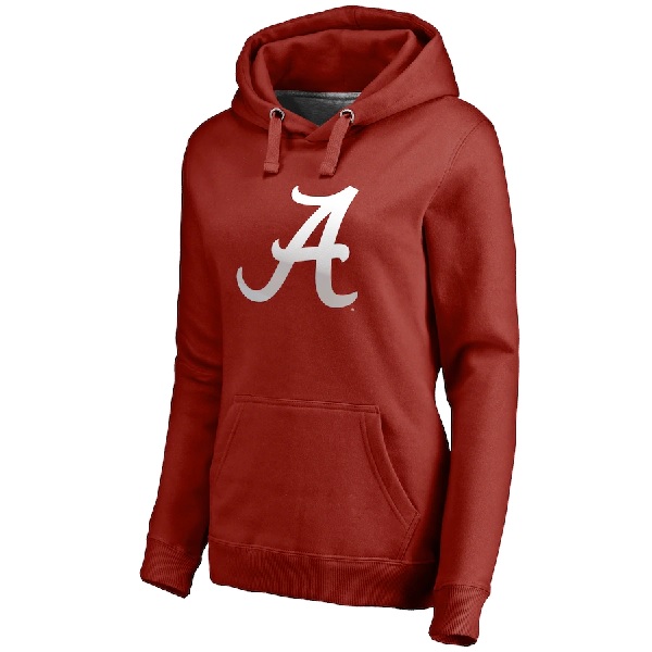Alabama Crimson Tide Fanatics Branded Womens Plus Sizes Gradient Logo Pullover Hoodie
