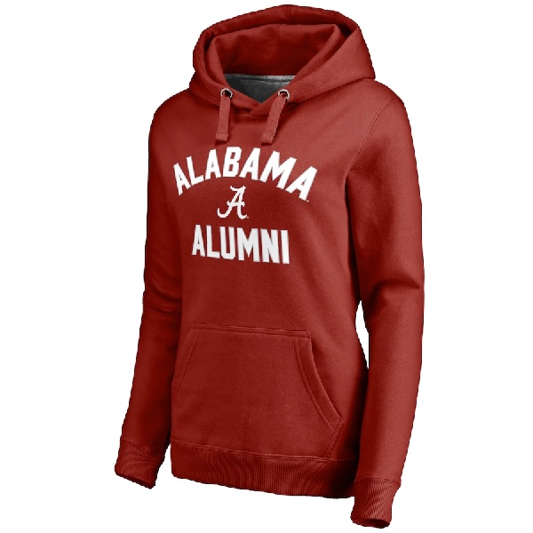 Alabama Crimson Tide Fanatics Branded Womens Plus Sizes Team Alumni Pullover Hoodie