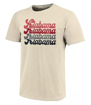 Alabama Crimson Tide T-Shirt - Image One - Tan/Cream