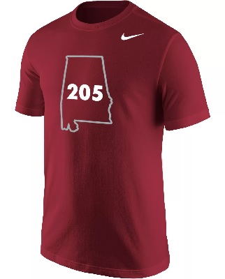 Alabama Crimson Tide T-Shirt - Nike - 205 - State - Crimson