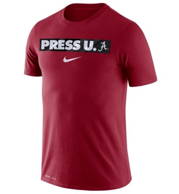 Alabama Crimson Tide T-Shirt - Nike - Press U. A - Basketball - Performance - Crimson