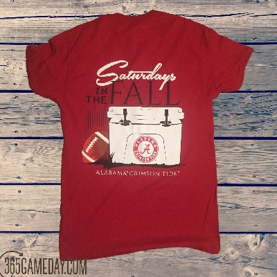 Alabama Crimson Tide T-Shirt - Saturdays In The Fall - Football - Crimson