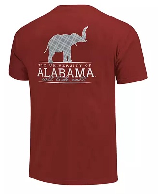 Alabama Crimson Tide T-Shirt - Image One - The University of Alabama Roll Tide Roll - Comfort Colors - Crimson
