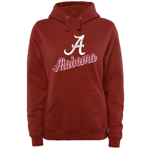 Alabama Crimson Tide Womens Slant Script Pullover Hoodie