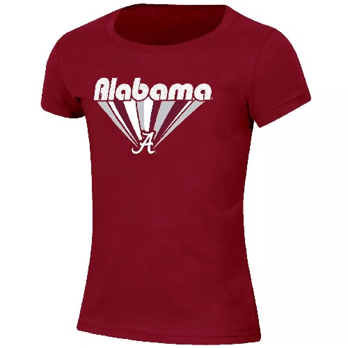 Alabama Crimson Tide Youth Girls Short Sleeve T-Shirt