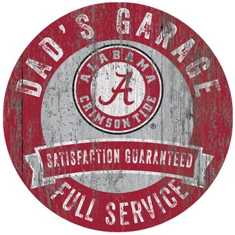 Alabama Crimson Tide 12 x 12 Dads Garage Sign