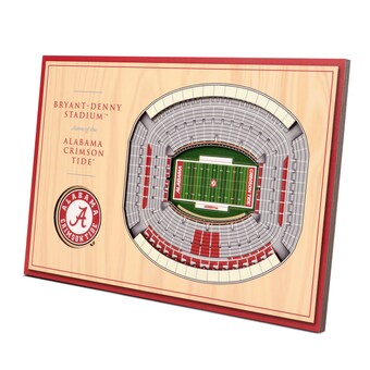 Alabama Crimson Tide 14 x 105 3D StadiumViews Desktop Display