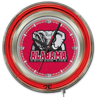 Alabama Crimson Tide 15 Neon Clock