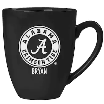 Alabama Crimson Tide 15oz Personalized Stealth Bistro Mug Black