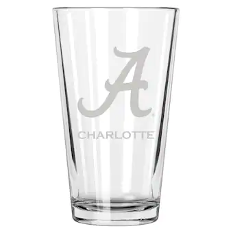 Alabama Crimson Tide 16oz Personalized Etched Pint Glass