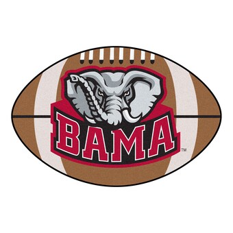 Alabama Crimson Tide 205 x 325 Football Mat