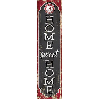 Alabama Crimson Tide 24 Home Sweet Home Leaner Sign