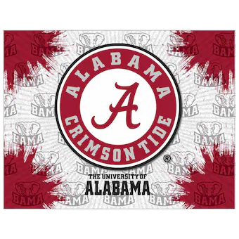 Alabama Crimson Tide 24 x 32 Logo Printed Canvas Art