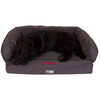 Alabama Crimson Tide 3 Dog Pet Supply Medium EZ Wash Fleece Headrest Dog Bed Gray