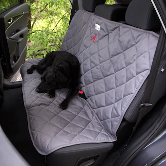 Alabama Crimson Tide 3 Dog Pet Supply Quilted Back Seat Protector Gray