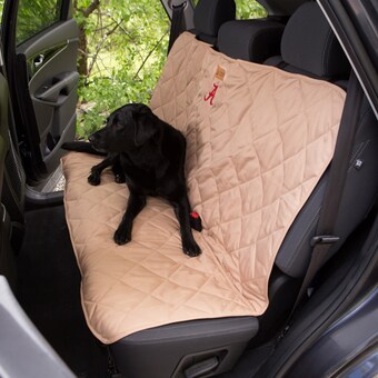 Alabama Crimson Tide 3 Dog Pet Supply Quilted Back Seat Protector Tan