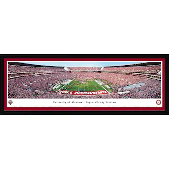 Alabama Crimson Tide 42 x 155 2017 Iron Bowl Select Framed Panoramic