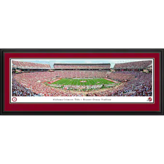 Alabama Crimson Tide 42 x 155 Single Mat Framed Panorama