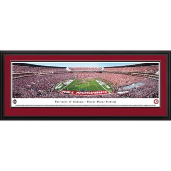 Alabama Crimson Tide 44 x 18 2017 Iron Bowl Deluxe Framed Panoramic