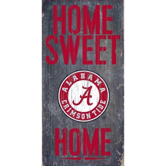 Alabama Crimson Tide 6 x 12 Home Sweet Home Sign