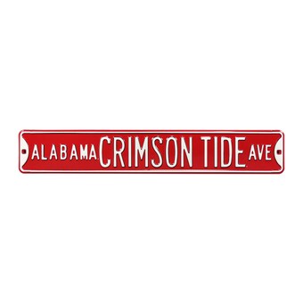 Alabama Crimson Tide 6 x 36 College Ave Street Sign Crimson