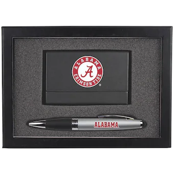 Alabama Crimson Tide Business Card Case & Pen Set