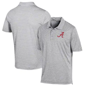 Alabama Crimson Tide Champion Stadium Stripe Polo Gray