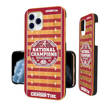 Alabama Crimson Tide College Football Playoff 2020 National Champions Field Design iPhone Bamboo Case