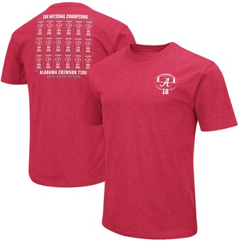 Alabama Crimson Tide T-Shirt - Colosseum - 18x National Champions Where Legends Are Made - Football - Crimson