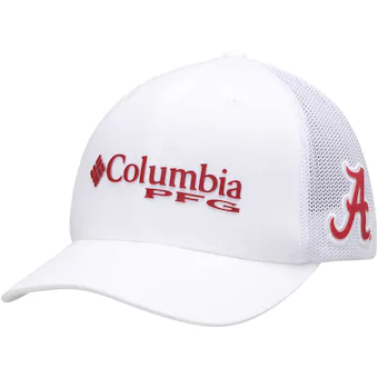 Alabama Crimson Tide Columbia Collegiate PFG Flex Hat White