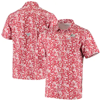 Alabama Crimson Tide Columbia Super Slack Tide Button Up Shirt Crimson