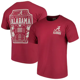 Alabama Crimson Tide T-Shirt - Image One - The University of Alabama Tuscaloosa AL - Comfort Colors - Crimson
