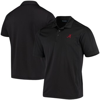 Alabama Crimson Tide Cutter & Buck DryTec Prospect Polo Black