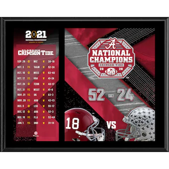 Alabama Crimson Tide Fanatics Authentic 12 x 15 College Football Playoff 2020 National Champions Sublimated Plaque