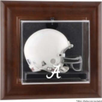 Alabama Crimson Tide Fanatics Authentic Brown Framed Wall Mountable Mini Helmet Display Case
