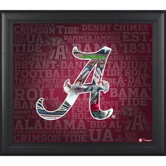 Alabama Crimson Tide Fanatics Authentic Framed 15 x 17 Team Heritage Collage