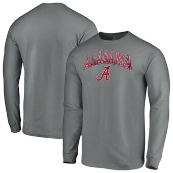 Alabama Crimson Tide T-Shirt - Fanatics Brand - Long Sleeve - Grey