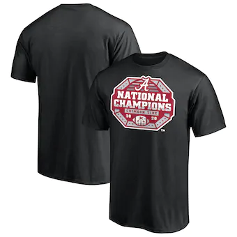 Alabama Crimson Tide T-Shirt - Fanatics Brand - National Champions 2020 - Football - Black