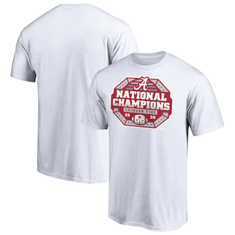 Alabama Crimson Tide T-Shirt - Fanatics Brand - National Champions 2020 - Football - White