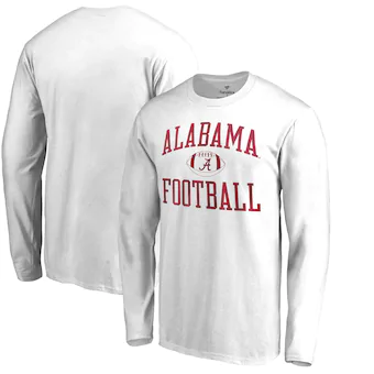Alabama Crimson Tide T-Shirt - Fanatics Brand - Football - Football - Long Sleeve - White