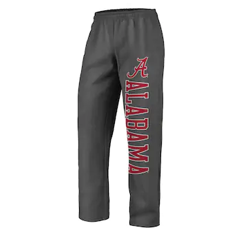 Alabama Crimson Tide Fanatics Branded Sideblocker Fleece Pants Charcoal