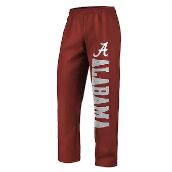 Alabama Crimson Tide Fanatics Branded Sideblocker Fleece Pants Crimson