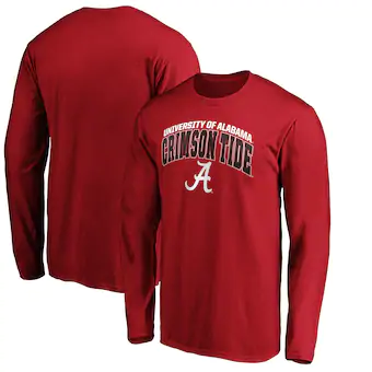 Alabama Crimson Tide T-Shirt - Fanatics Brand - The University of Alabama - Long Sleeve - Crimson