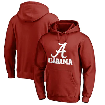 Alabama Crimson Tide Fanatics Branded Team Lockup Big & Tall Pullover Hoodie Crimson