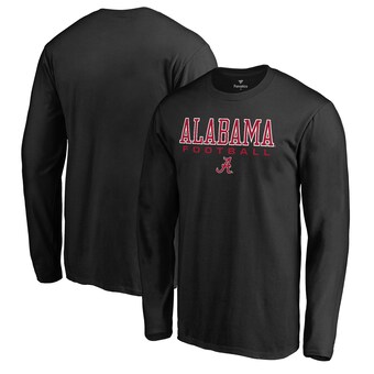 Alabama Crimson Tide T-Shirt - Fanatics Brand -  Football - Football - Long Sleeve - Black