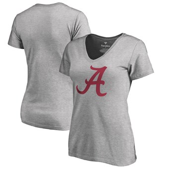 Alabama Crimson Tide T-Shirt - Fanatics Brand - Ladies - V-Neck - Grey