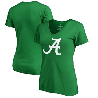 Alabama Crimson Tide T-Shirt - Fanatics Brand - Ladies - St Patricks Day - V-Neck - Green
